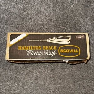VINTAGE HAMILTON BEACH SCOVILL ELECTRIC KNIFE - Model 270 Tested WORKS With Box